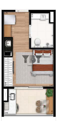 Apartamento, 1 quarto, 26 m² - Foto 24