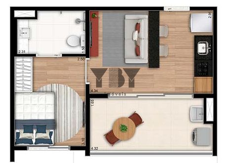 Apartamento, 1 quarto, 89 m² - Foto 25