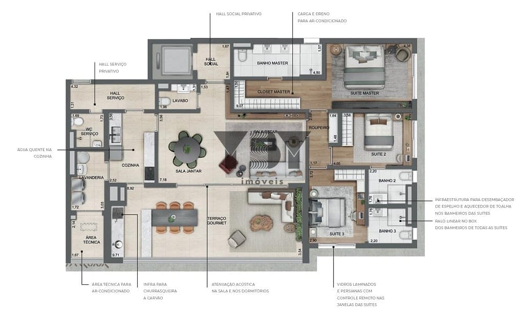 Apartamento à venda com 3 quartos, 182m² - Foto 26