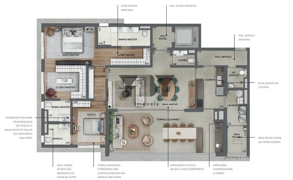 Apartamento à venda com 3 quartos, 182m² - Foto 28