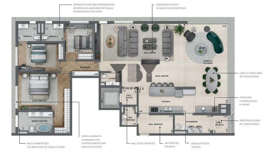 Apartamento à venda com 3 quartos, 182m² - Foto 32