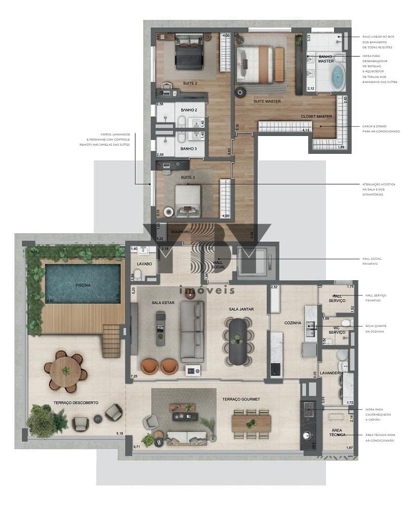 Apartamento à venda com 3 quartos, 182m² - Foto 33