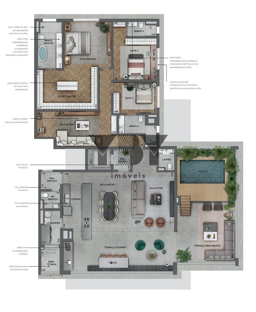 Apartamento à venda com 3 quartos, 182m² - Foto 34
