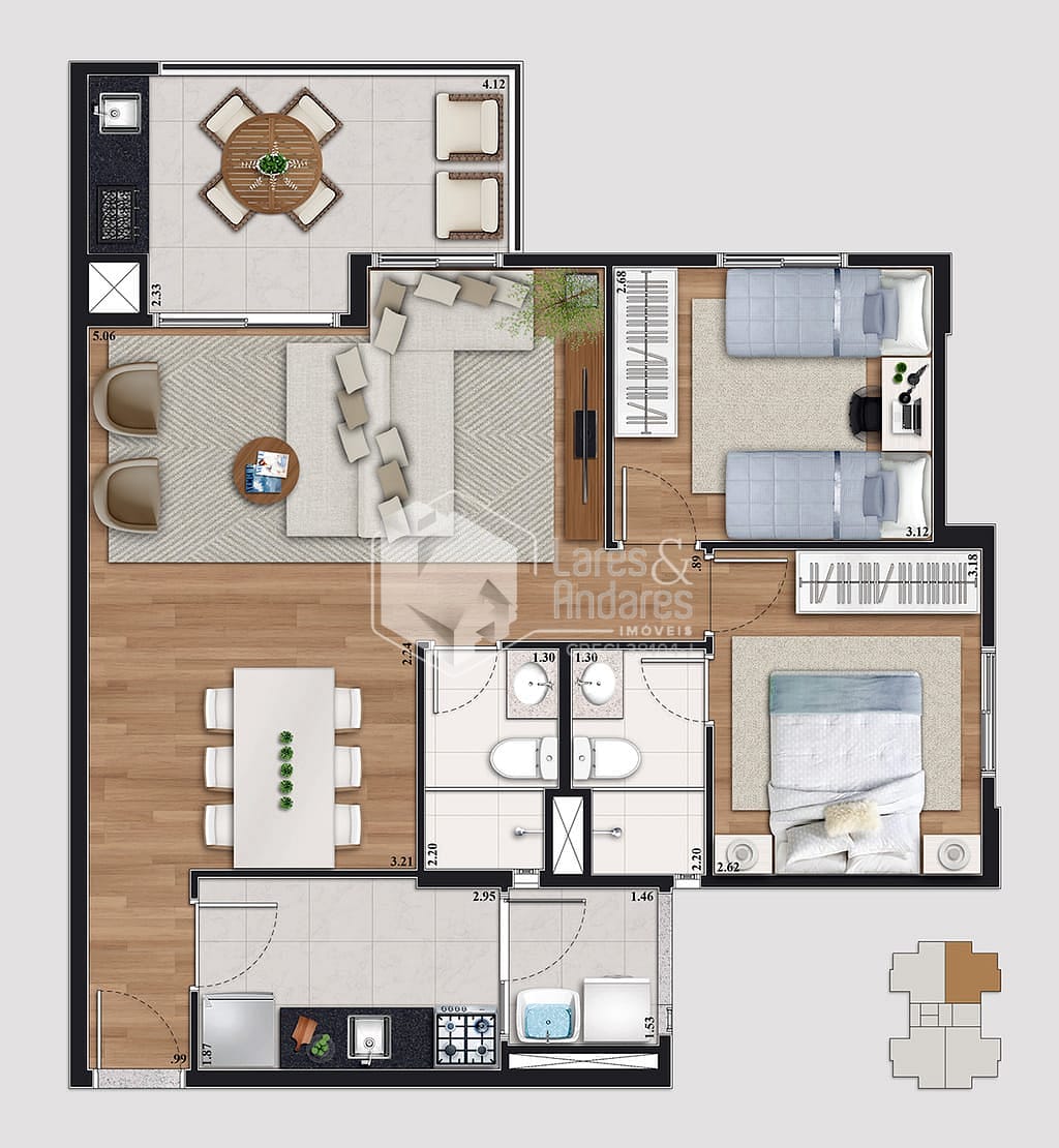 Apartamento, 3 quartos, 76 m² - Foto 27