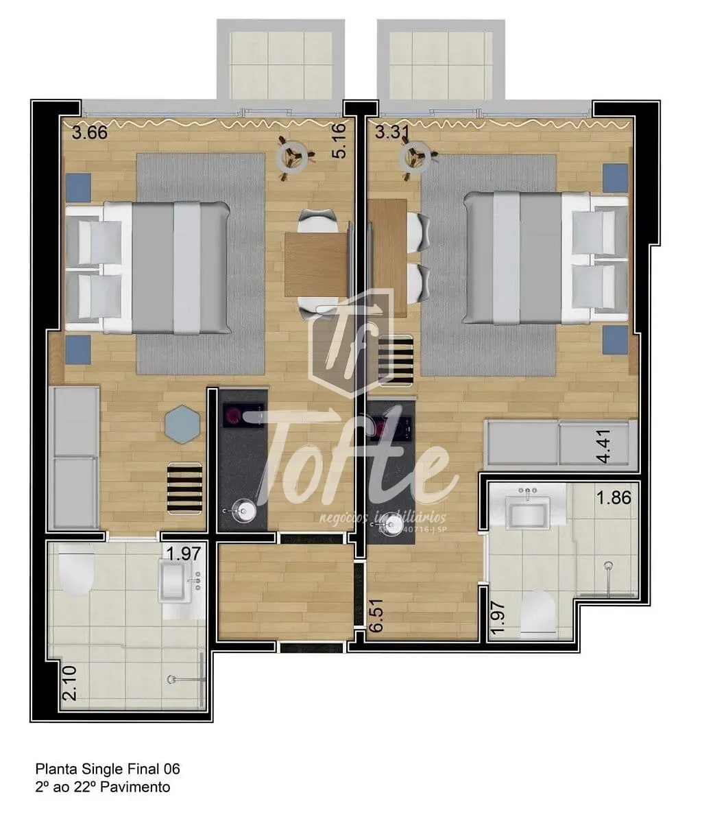 Apartamento, 2 quartos, 56 m² - Foto 32