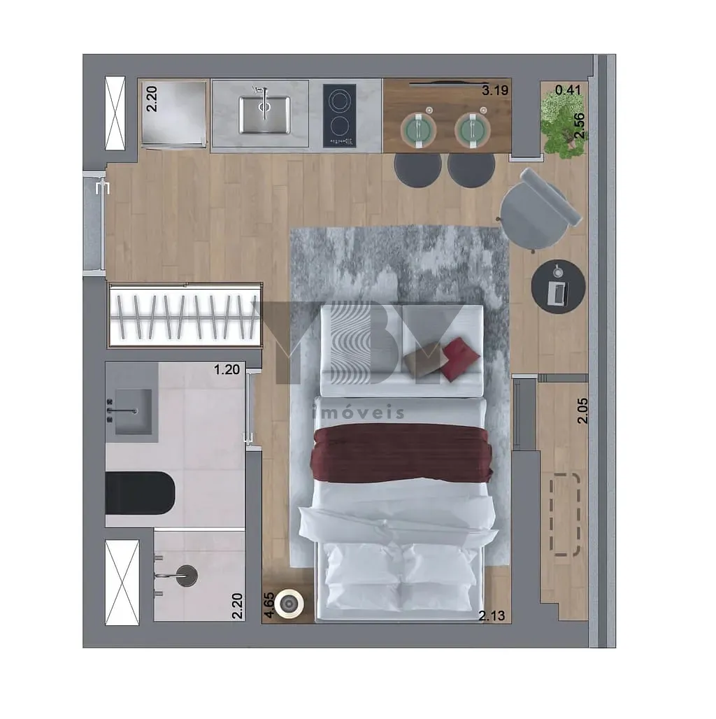 Apartamento, 1 quarto, 31 m² - Foto 18