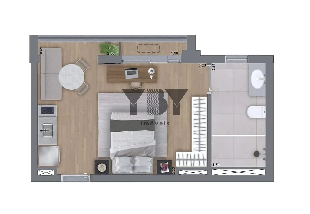 Apartamento, 1 quarto, 38 m² - Foto 11