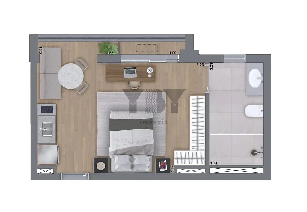 Apartamento, 1 quarto, 38 m² - Foto 11