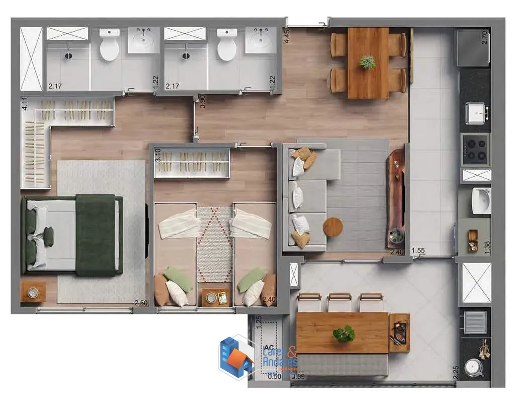 Apartamento, 3 quartos, 104 m² - Foto 42