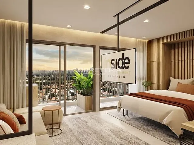 Studio 1 quarto e 1 banheiro, à venda, no bairro Brooklin Paulista em São Paulo