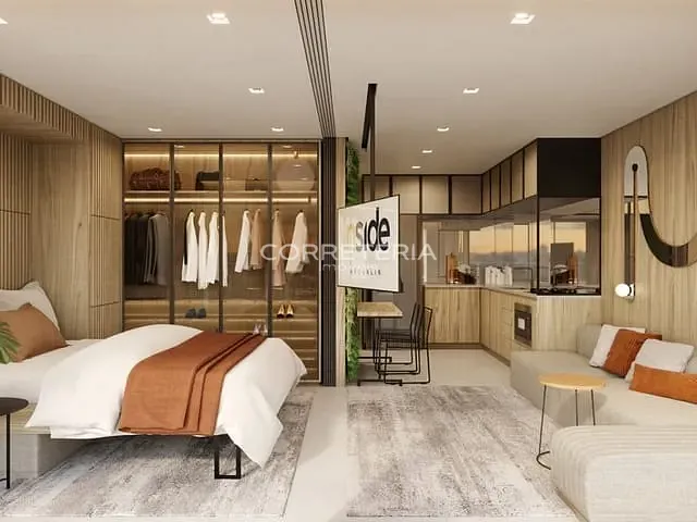 Studio 1 quarto e 1 banheiro, à venda, no bairro Brooklin Paulista em São Paulo