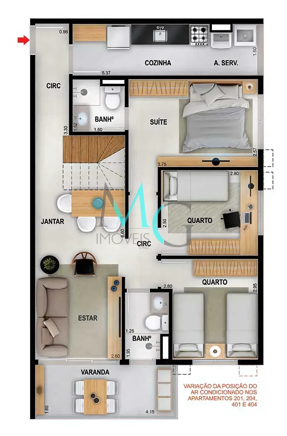 Apartamento, 3 quartos, 77 m² - Foto 30