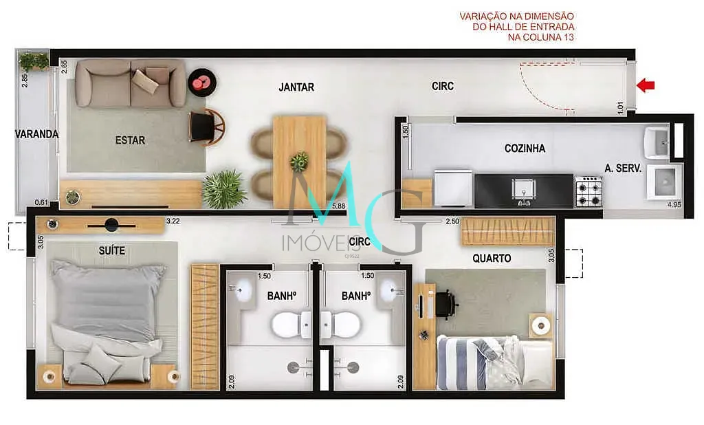 Apartamento, 3 quartos, 75 m² - Foto 19