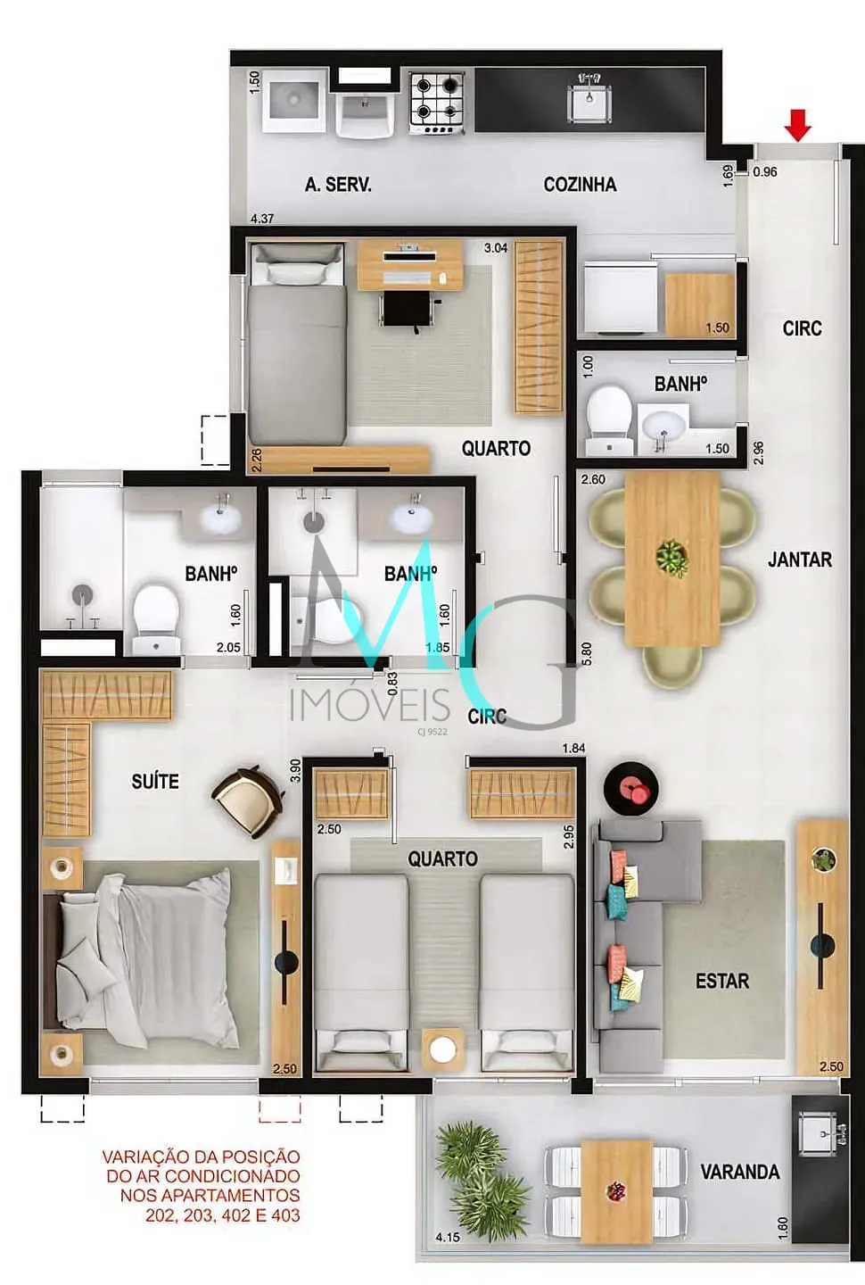 Apartamento, 3 quartos, 75 m² - Foto 22