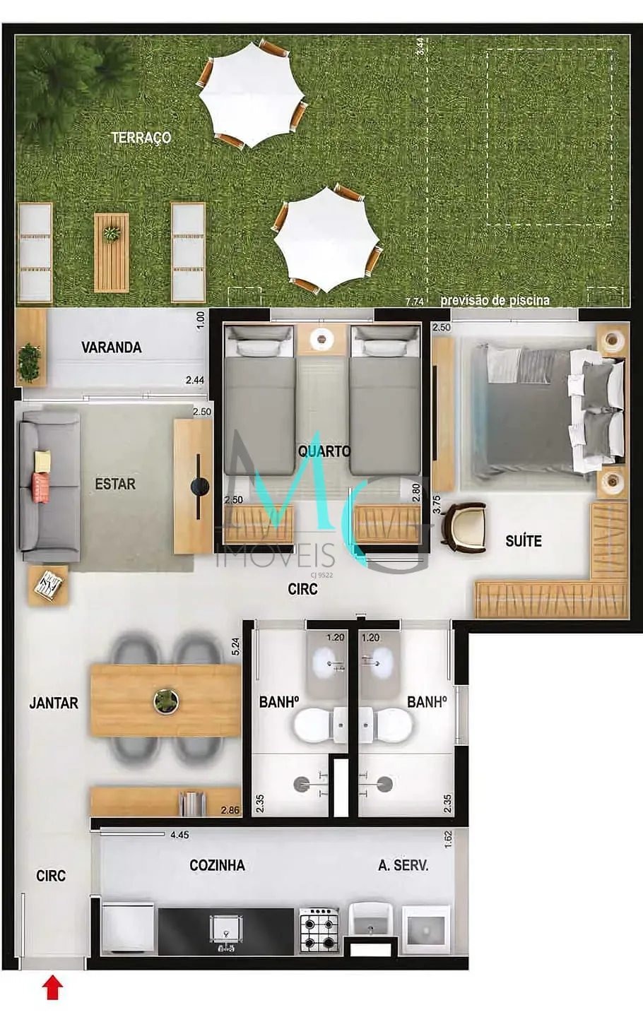 Apartamento, 3 quartos, 75 m² - Foto 24