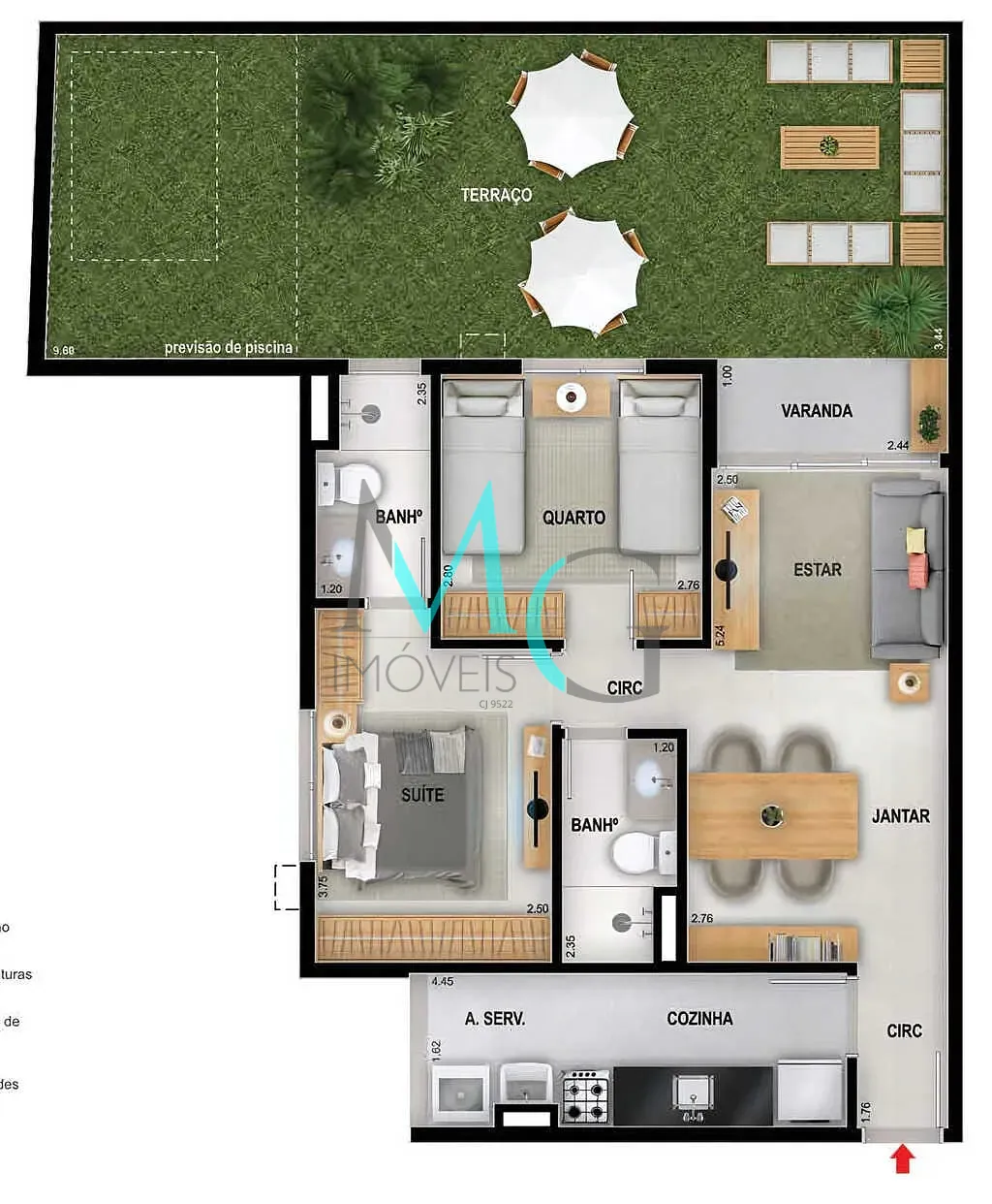 Apartamento, 3 quartos, 75 m² - Foto 25