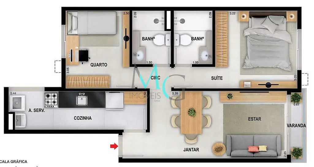 Cobertura, 2 quartos, 133 m² - Foto 18