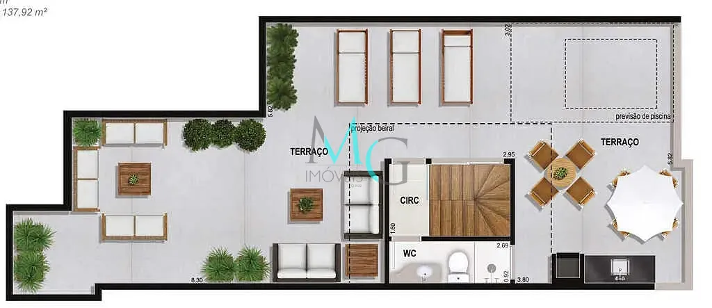 Cobertura, 2 quartos, 133 m² - Foto 29