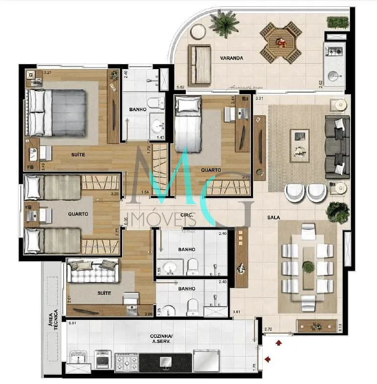 Cobertura, 4 quartos, 252 m² - Foto 30