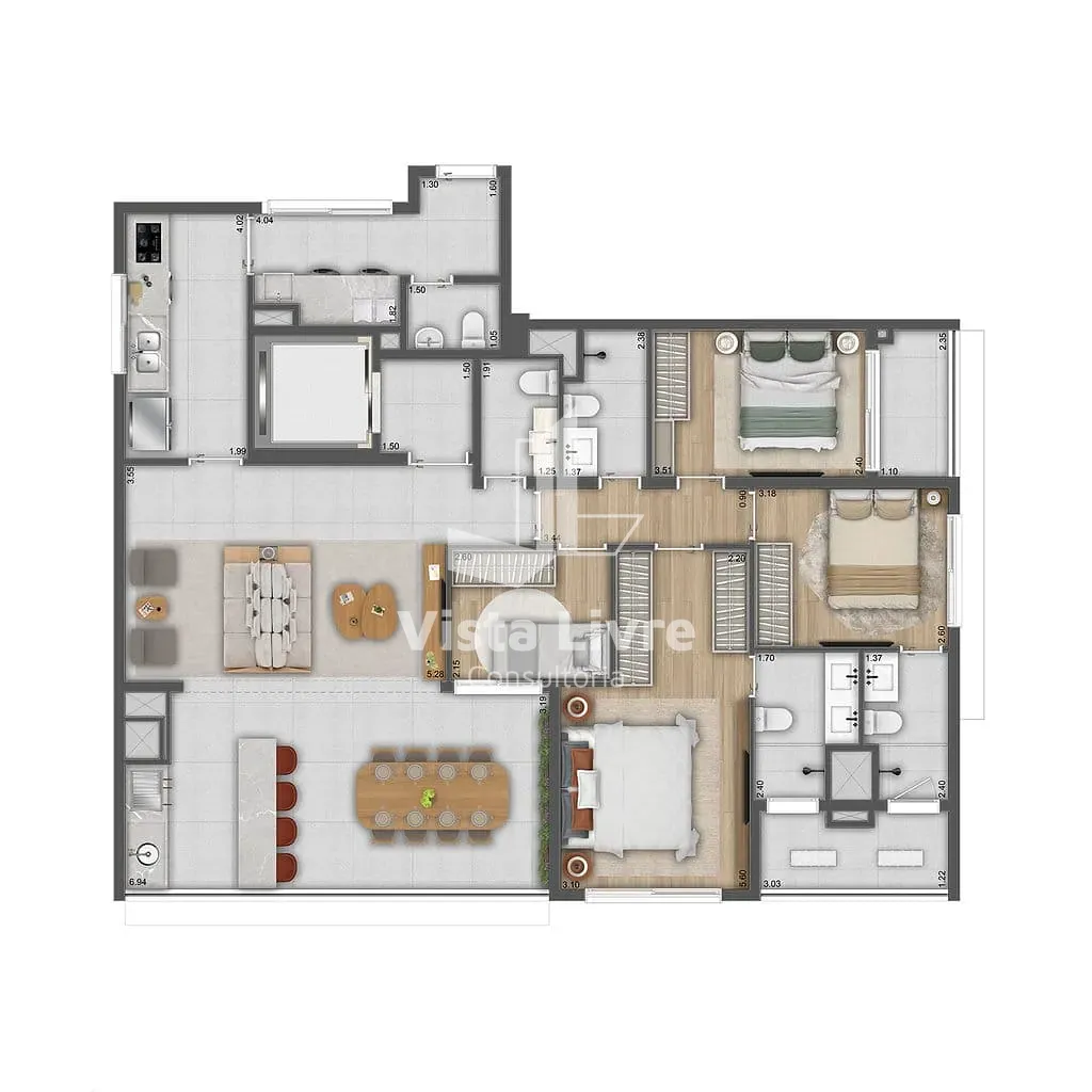 Apartamento, 3 quartos, 92 m² - Foto 30