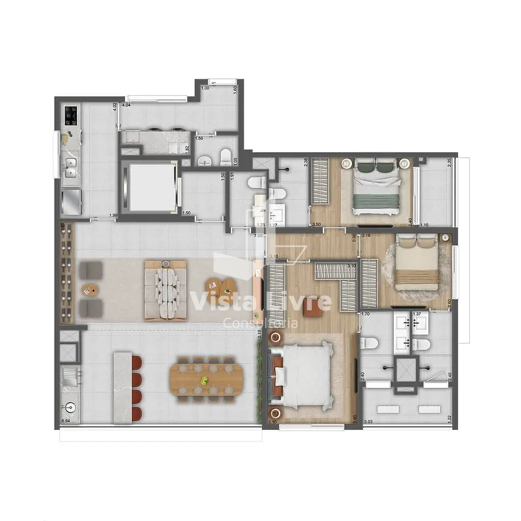 Apartamento, 3 quartos, 92 m² - Foto 31