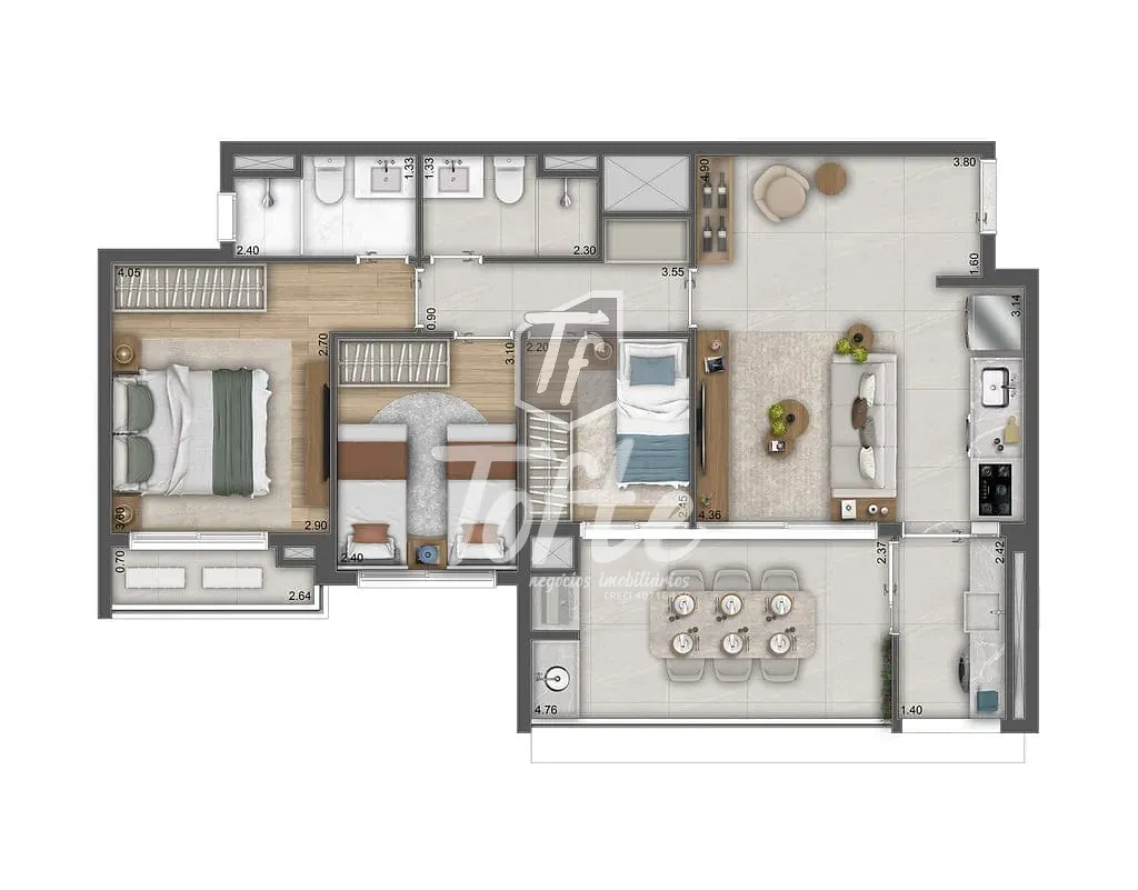 Apartamento, 3 quartos, 119 m² - Foto 26