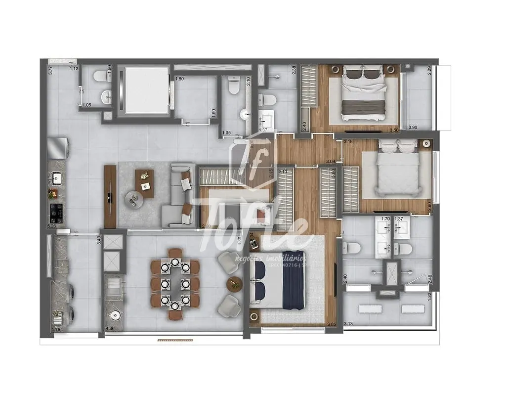 Apartamento, 3 quartos, 119 m² - Foto 29