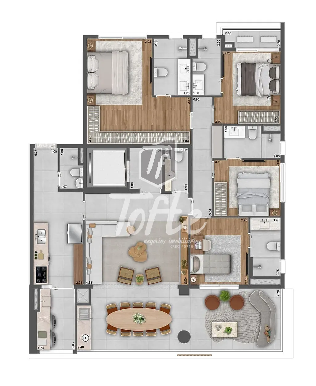 Apartamento, 3 quartos, 119 m² - Foto 32