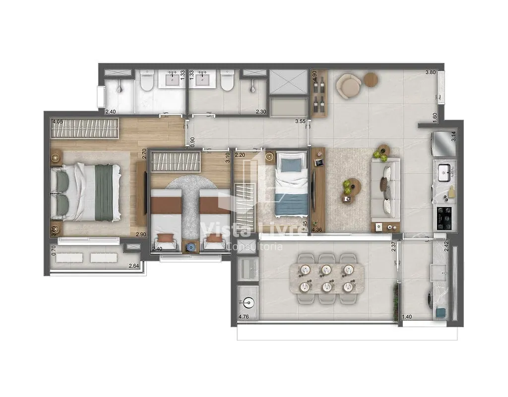 Apartamento, 3 quartos, 119 m² - Foto 26
