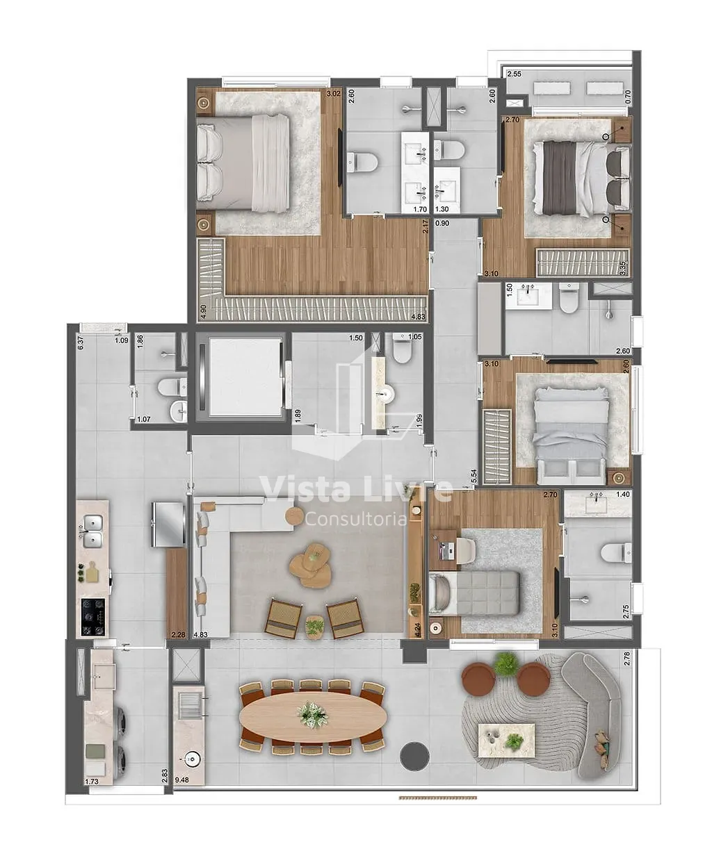 Apartamento, 3 quartos, 119 m² - Foto 32