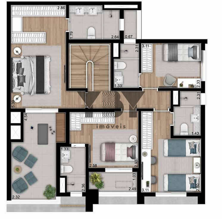 Cobertura à venda com 4 quartos, 191m² - Foto 25