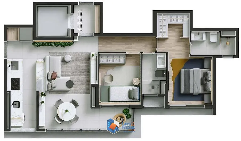 Apartamento, 2 quartos, 132 m² - Foto 19