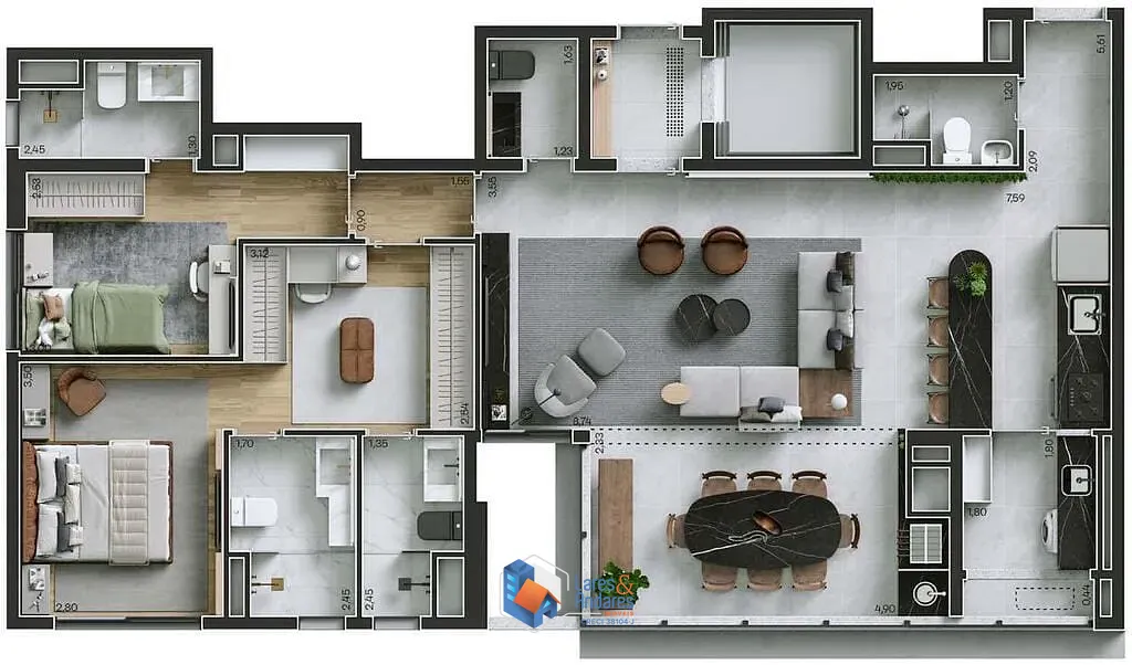 Apartamento, 2 quartos, 70 m² - Foto 22