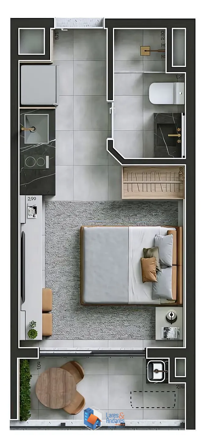 Apartamento, 1 quarto, 36 m² - Foto 10