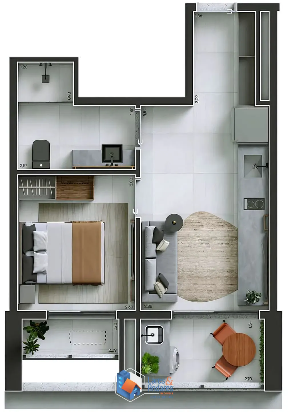 Apartamento, 1 quarto, 36 m² - Foto 13