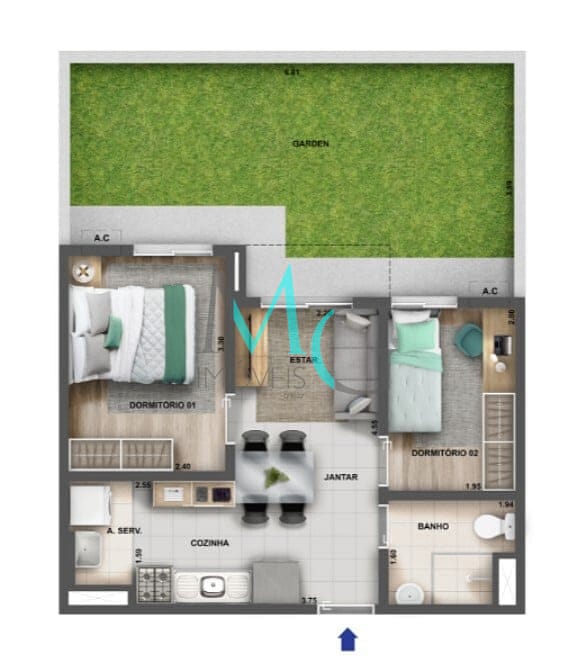 Apartamento, 2 quartos, 56 m² - Foto 41