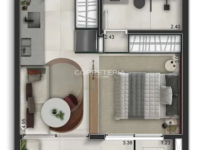 Apartamento 2 quartos e 2 banheiros, à venda, no bairro Bela Vista em São Paulo