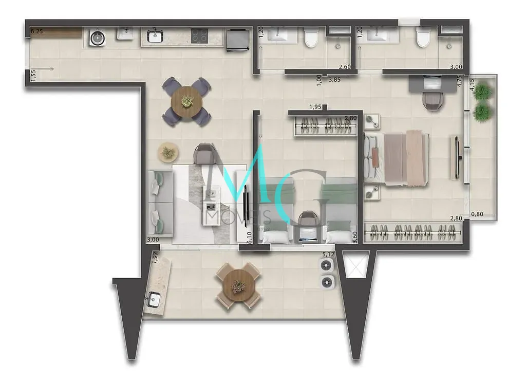 Apartamento, 1 quarto, 32 m² - Foto 64