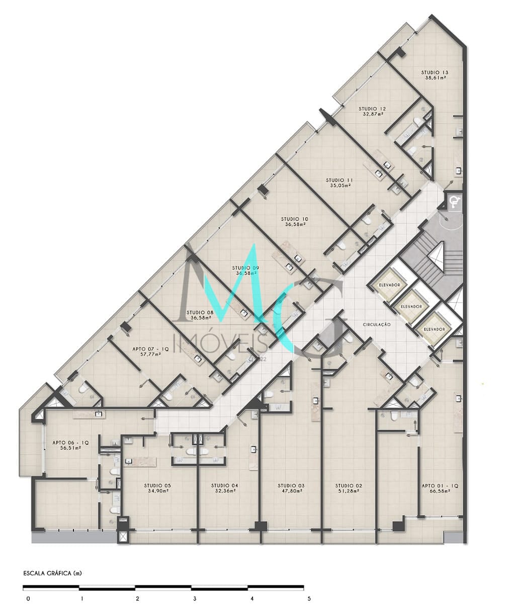 Apartamento, 1 quarto, 77 m² - Foto 41