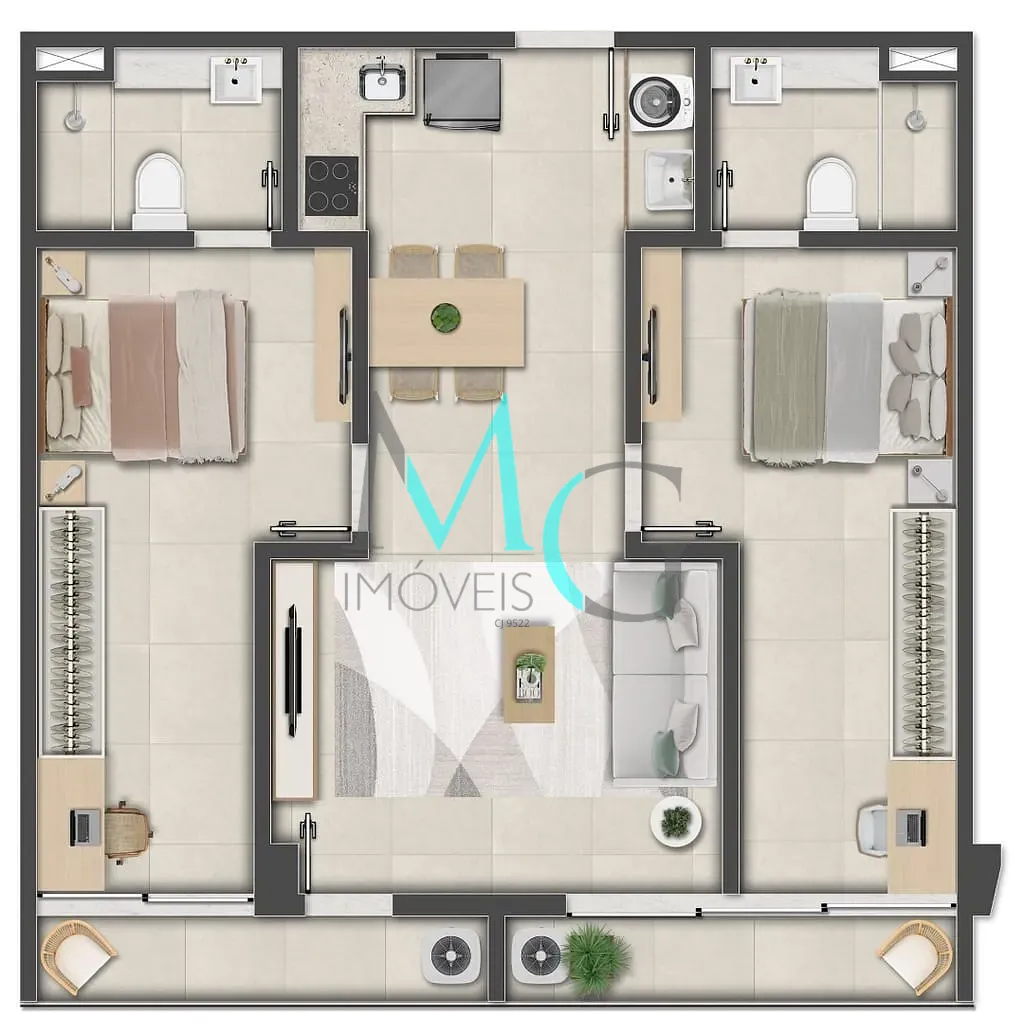 Apartamento, 1 quarto, 47 m² - Foto 62