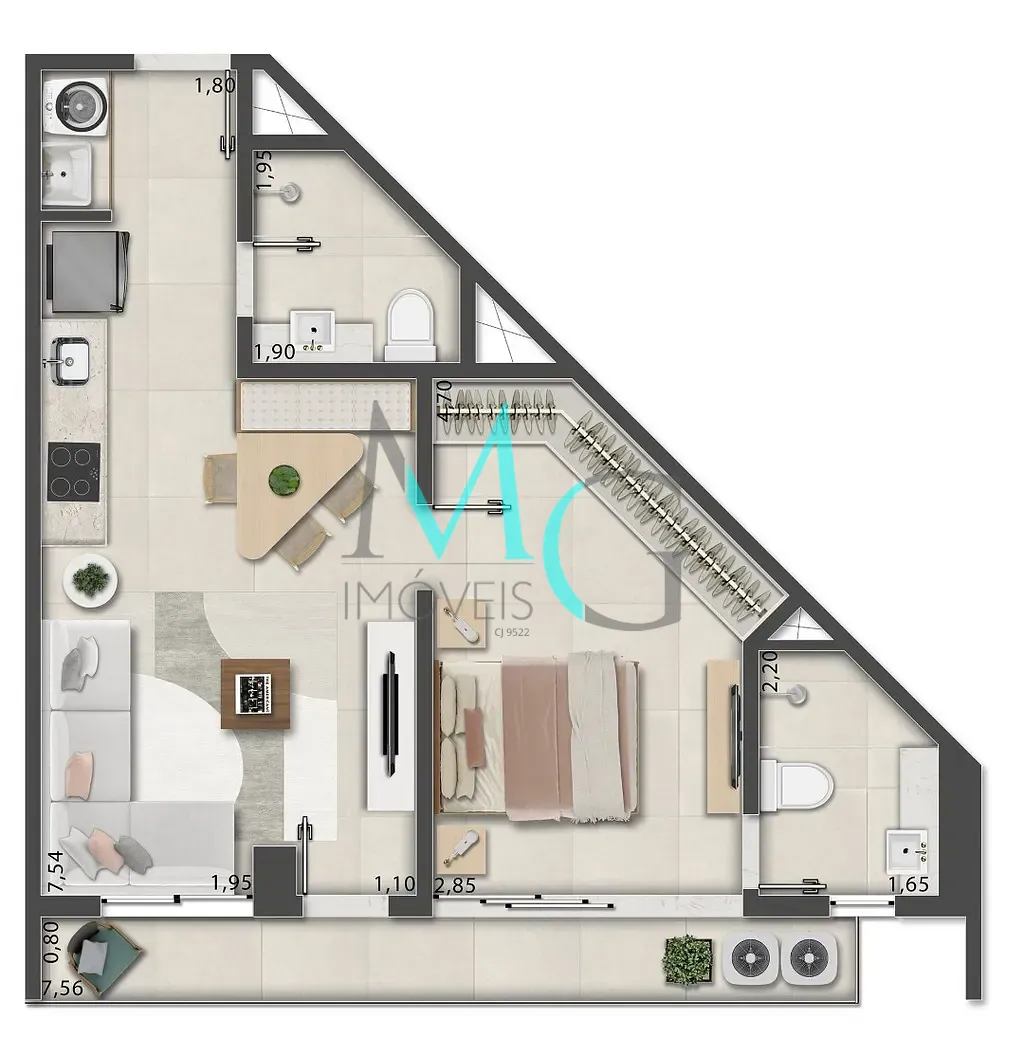 Apartamento, 1 quarto, 40 m² - Foto 57