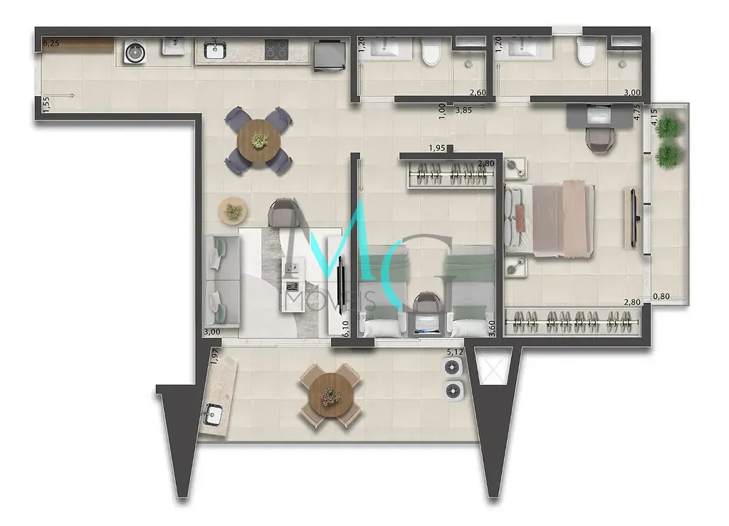Apartamento, 1 quarto, 40 m² - Foto 64