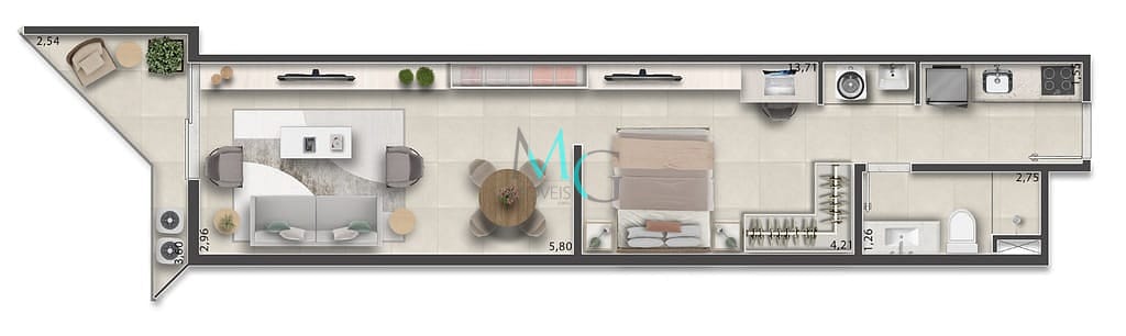 Apartamento, 1 quarto, 66 m² - Foto 52