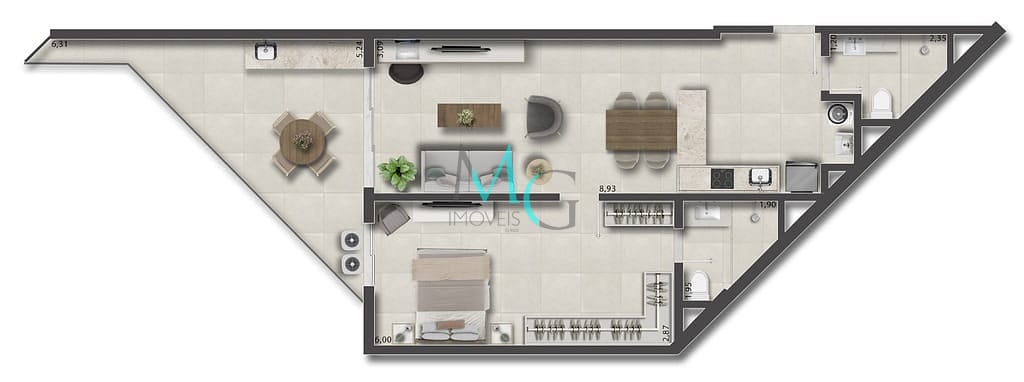 Apartamento, 1 quarto, 66 m² - Foto 63