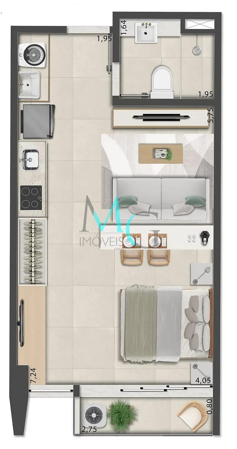 Apartamento, 1 quarto, 66 m² - Foto 48