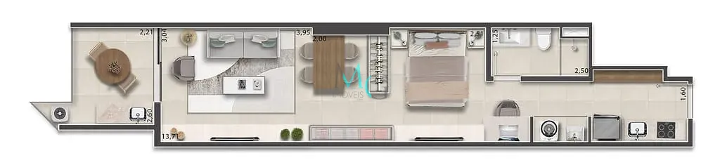 Apartamento, 1 quarto, 66 m² - Foto 55
