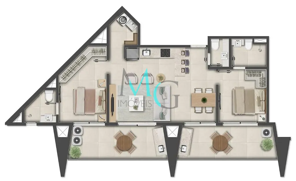 Apartamento, 1 quarto, 66 m² - Foto 65