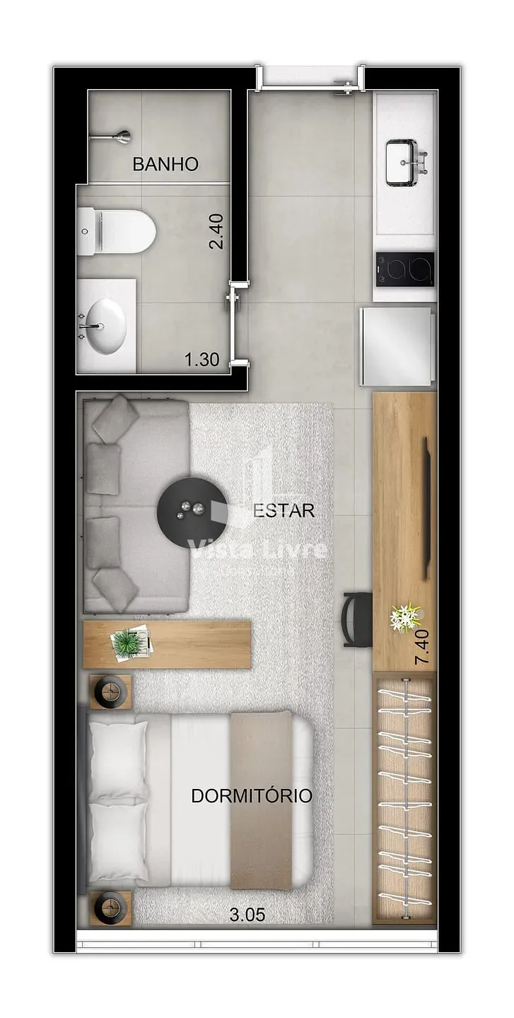 Apartamento, 1 quarto, 38 m² - Foto 27