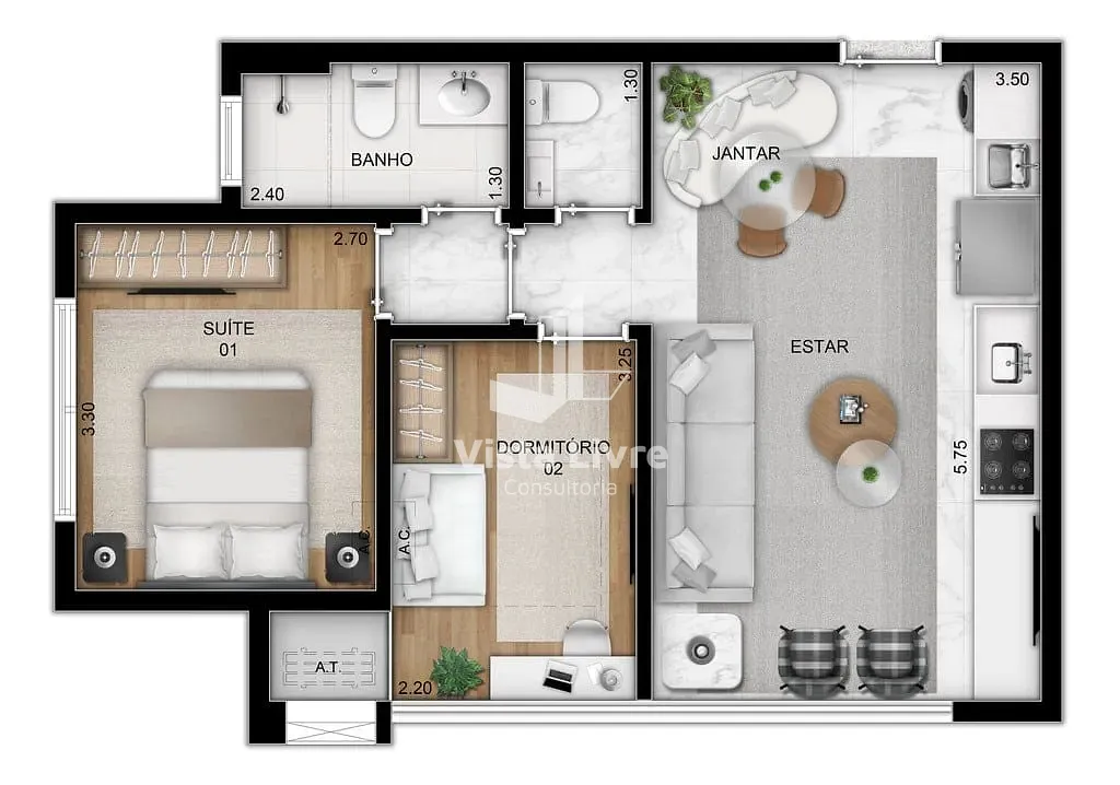 Apartamento, 1 quarto, 38 m² - Foto 31