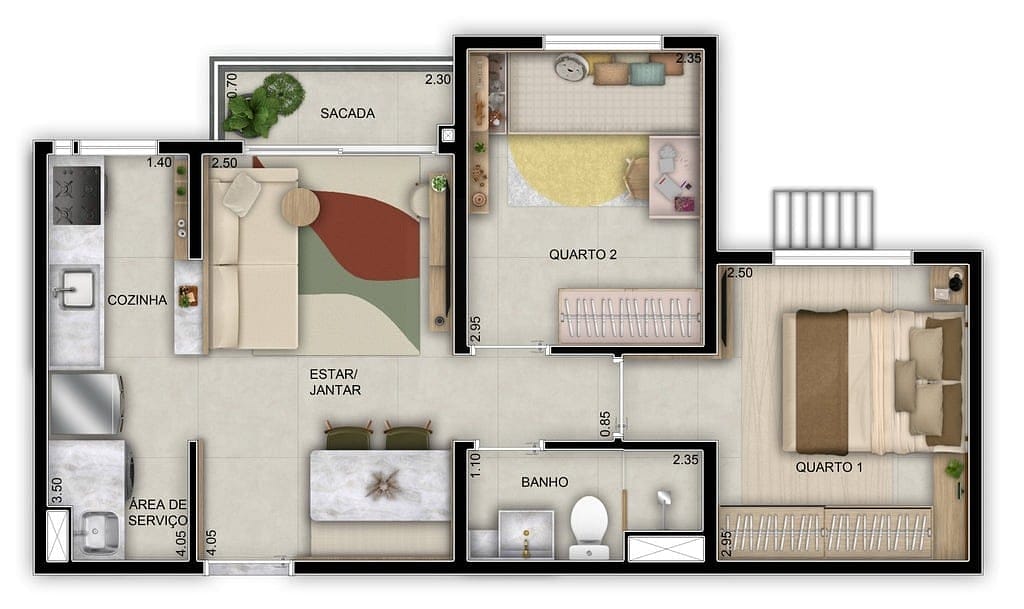 Apartamento, 3 quartos, 61 m² - Foto 17